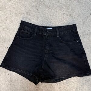 Zara Black Jean Shorts